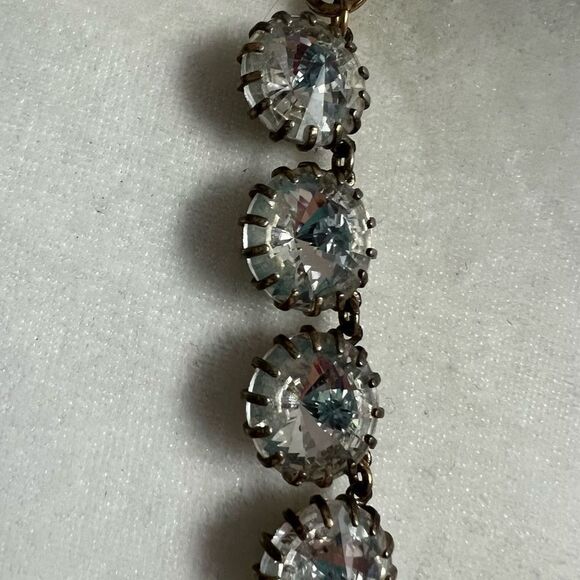 J Crew Jewel Venus Flytrap Medallion Sparkle Bib Necklace - Picture 2 of 4